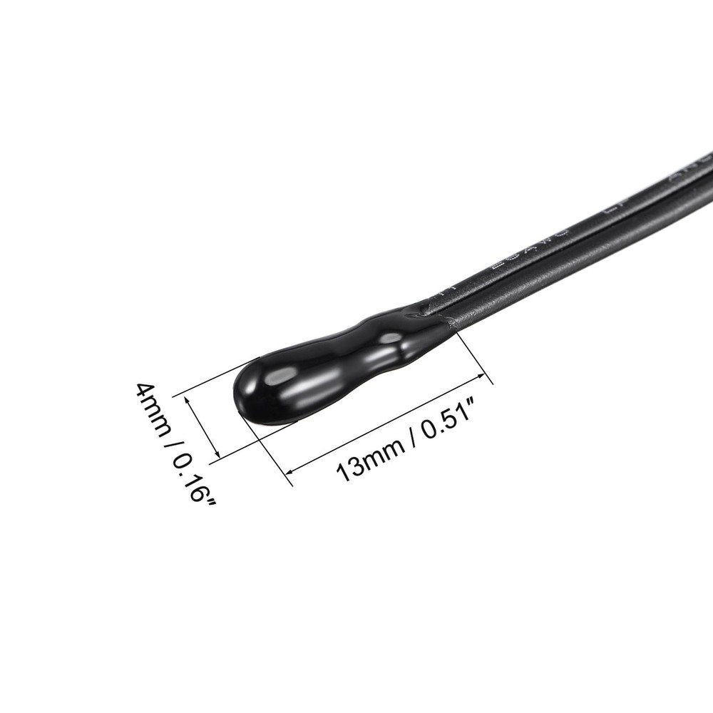 2pcs 10K NTC Temperature Sensor Probe 30cm Digital Thermometer Extension Cable
