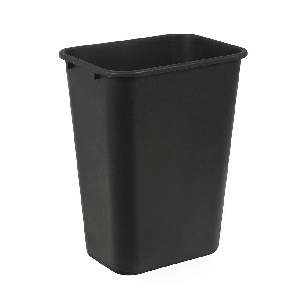 Rectangular Commercial Office Wastebasket, Easy to Clean, Space-Saving, 10 Gallo