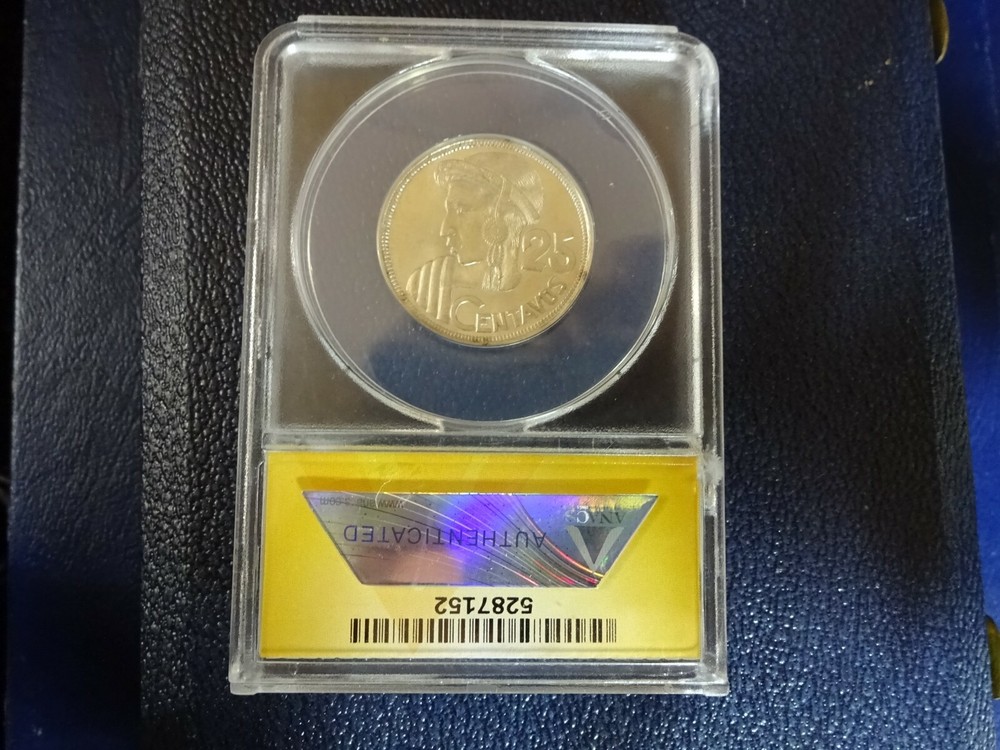1950 25 Centavos MS 65