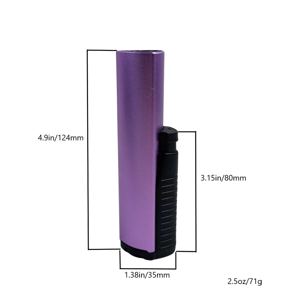 1pc Metallic color Torch Jet Flame Refillable Butane Adjustable Cigar Lighter