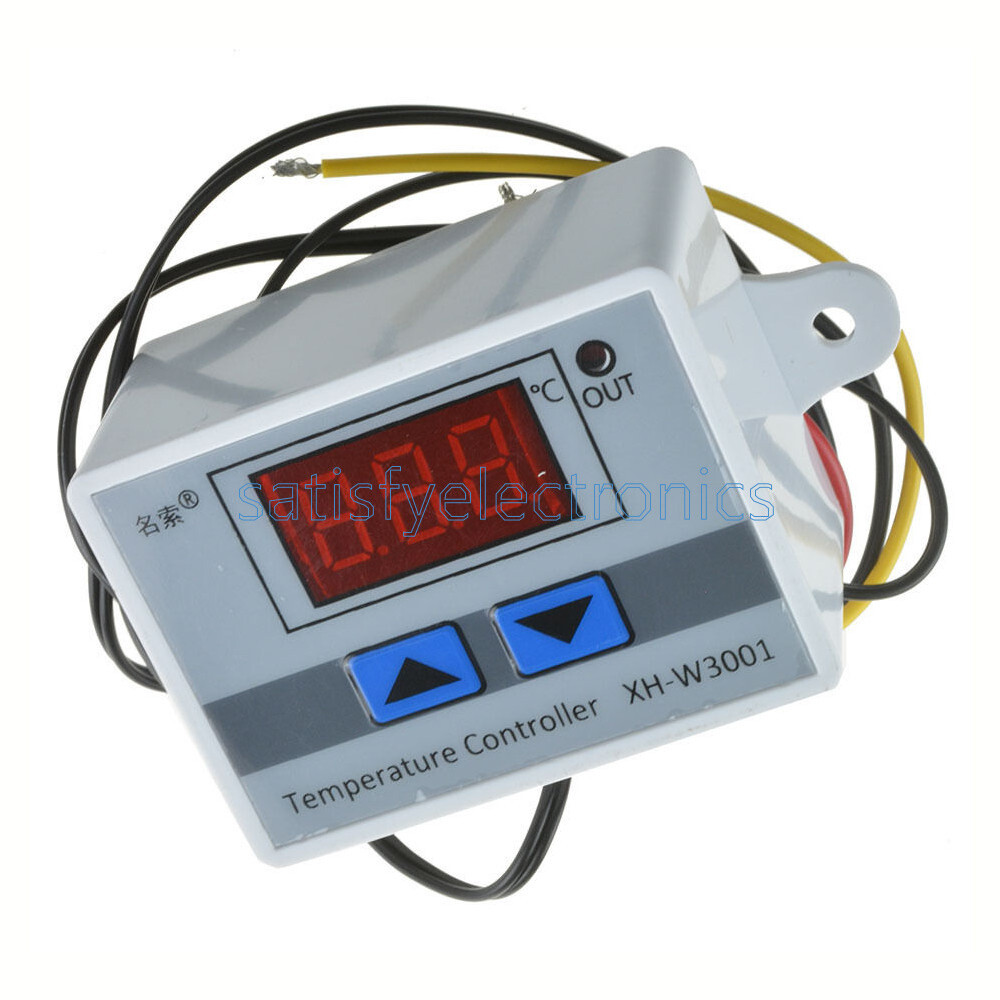 12V Digital LED Temperature Controller 10A Thermostat Control Switch NTC Probe