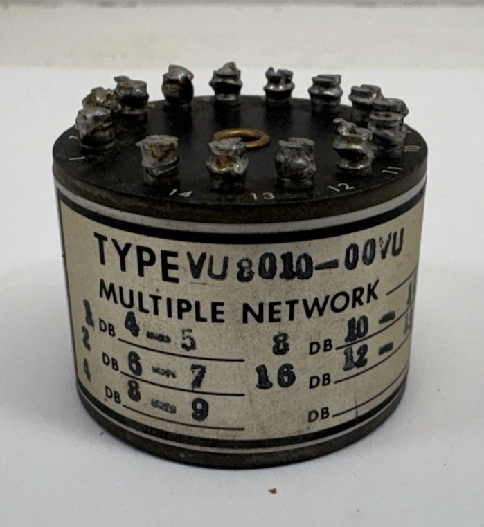 Altec Lansing Type VU 8010-00VU Multiple Network Attenuator DB 16 – 7500Ω