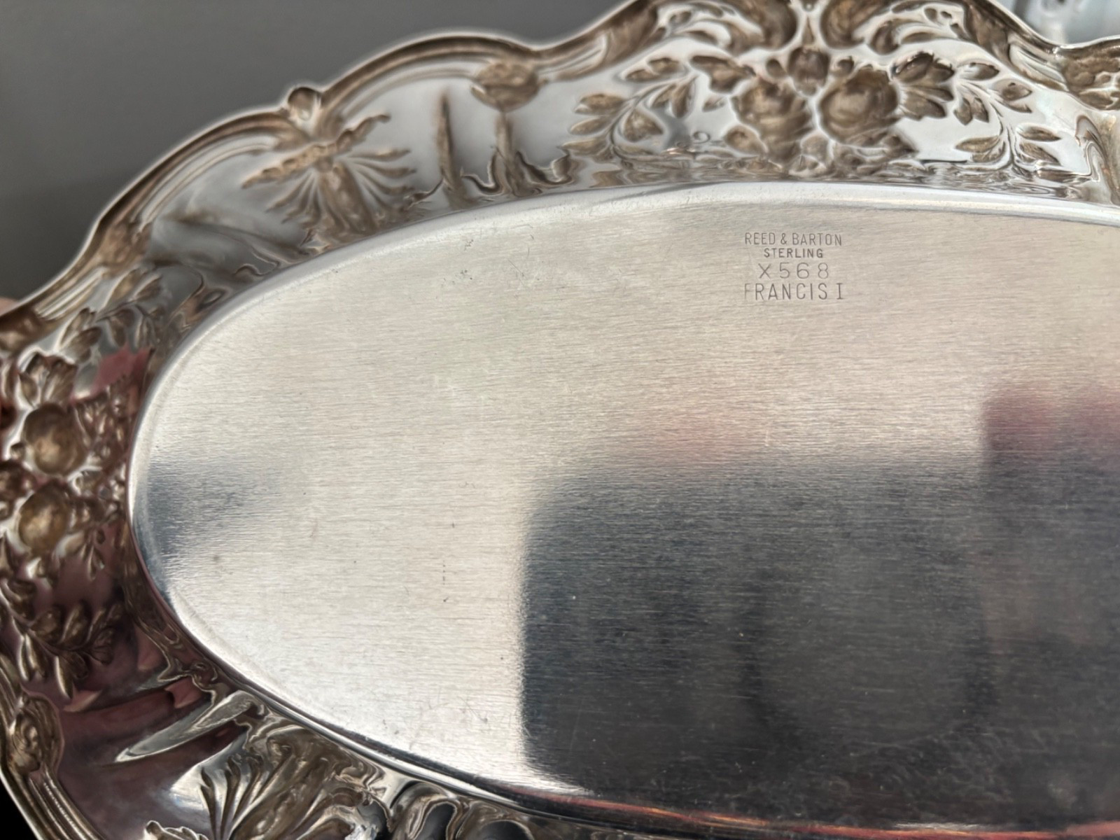 Sterling Silver High Relief Gorgeus Bowl 432 Grams