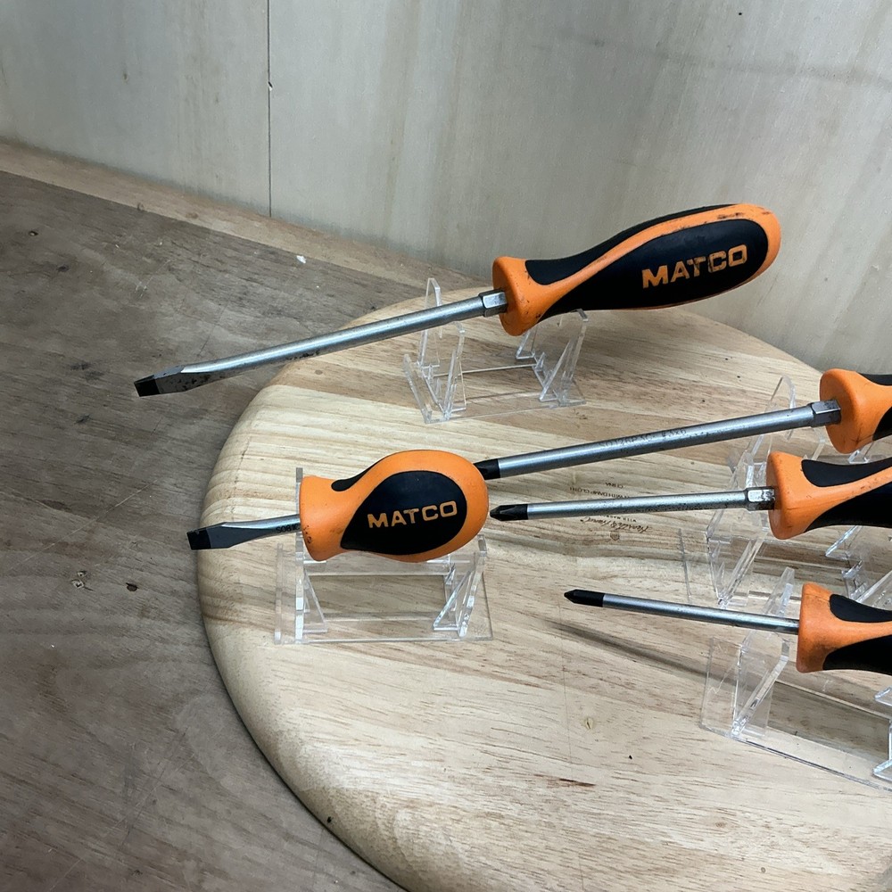 Matco Tools 5pc Screwdriver Set - Orange/Black Handle (U)