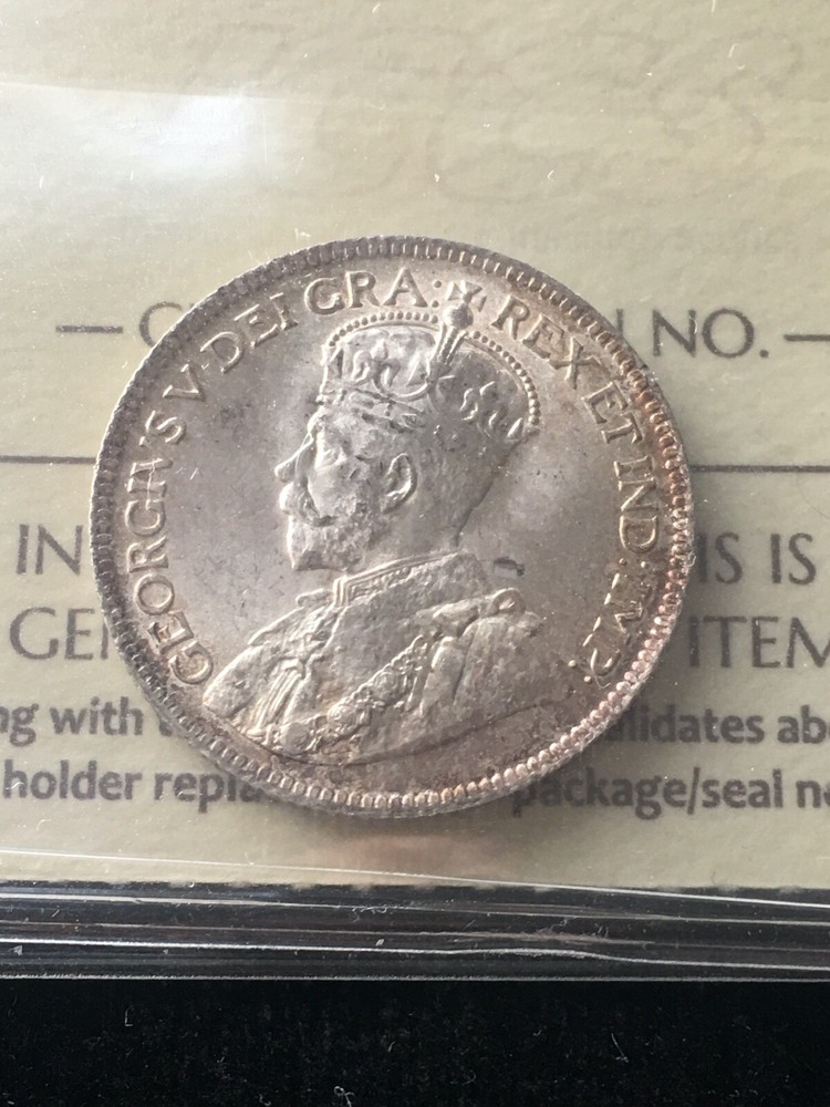 1917c ICCS Graded Newfoundland 25 Cent, **MS-64**
