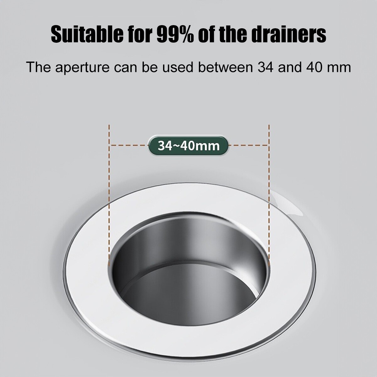 4 PACK Bathroom Sink Stopper Hair Catcher Pop Up Sink Drain Strainer 304 Filter