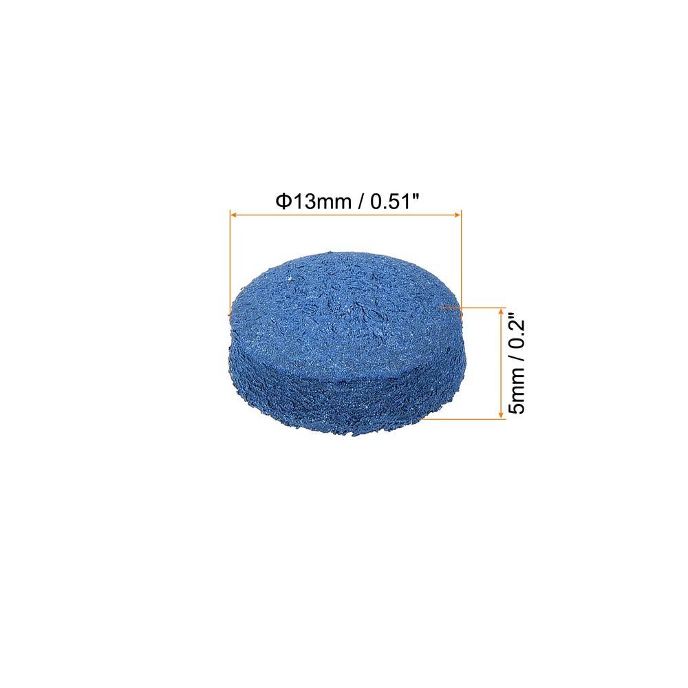 13mm Billiard Slide Stick Tips, 50pcs Replacement Tips, Blue