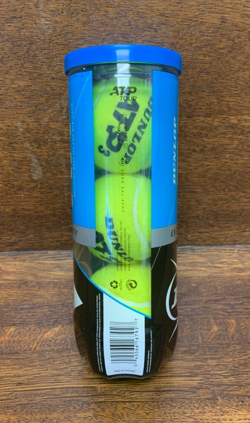 Dunlop ATP Extra Duty Tennis Balls, hard court balls, NEW, sold by the can