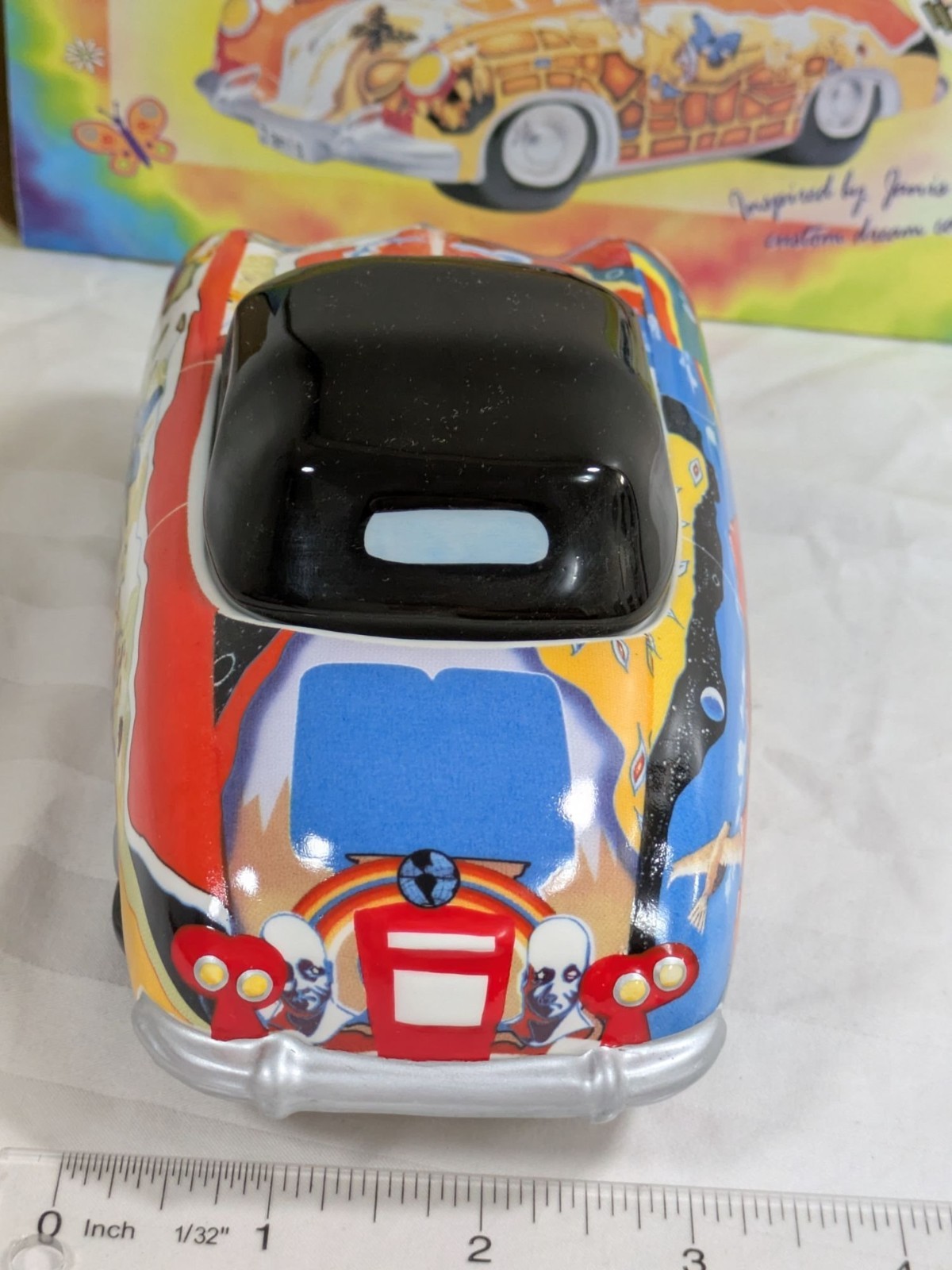 Janis Joplin 1964 356 Porsche Cabriolet Music Box Jar Tune Mercedes Benz Ceramic