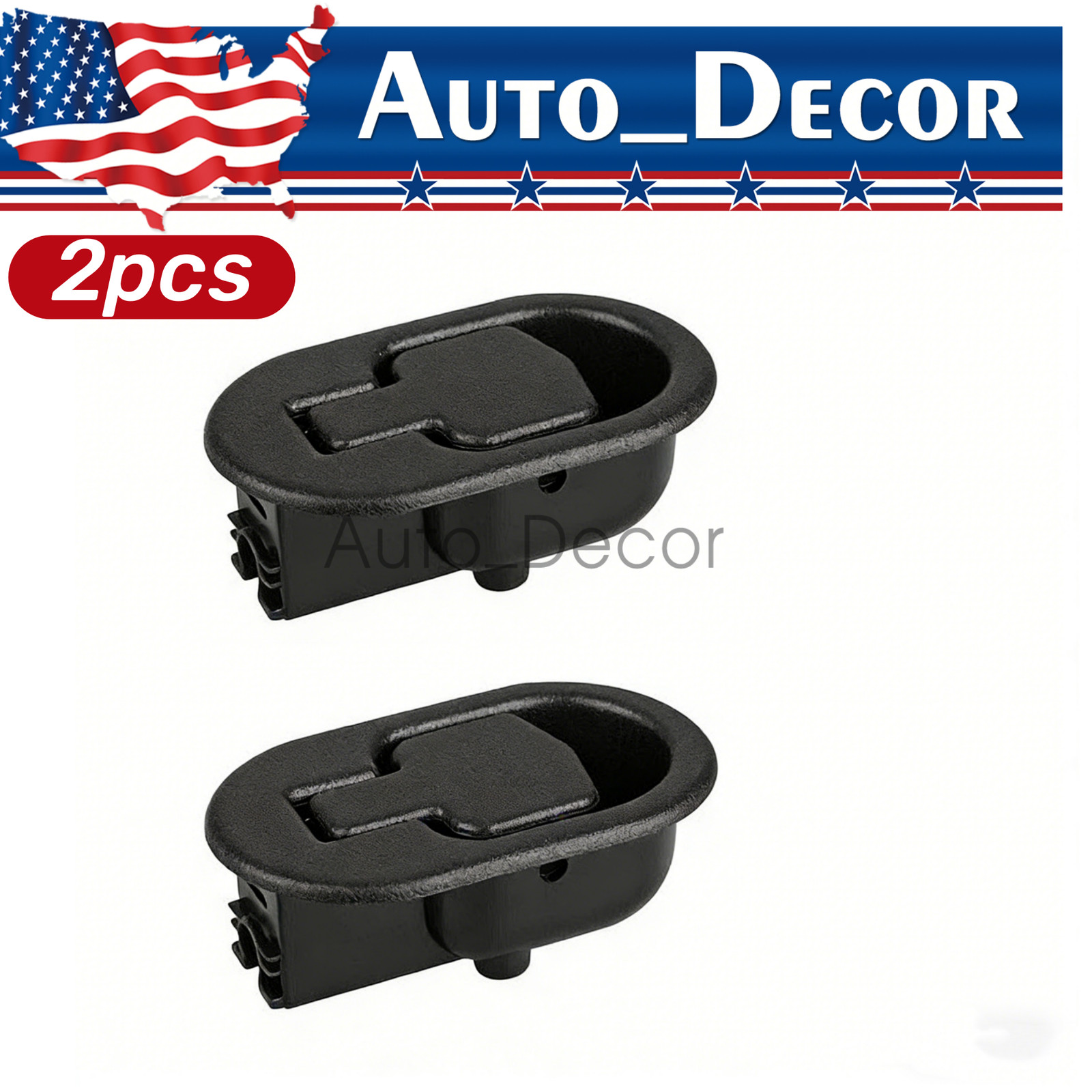 2PCS Universal Sofa Recliner Pull Handle Replacement Release Lever Black