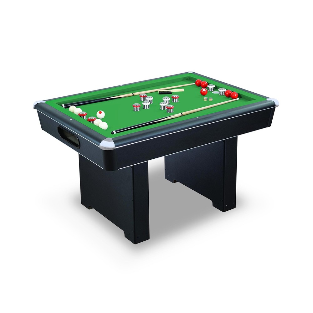 54-in Bumper Pool Table with Reversible Dining Table Top & Ball Return System