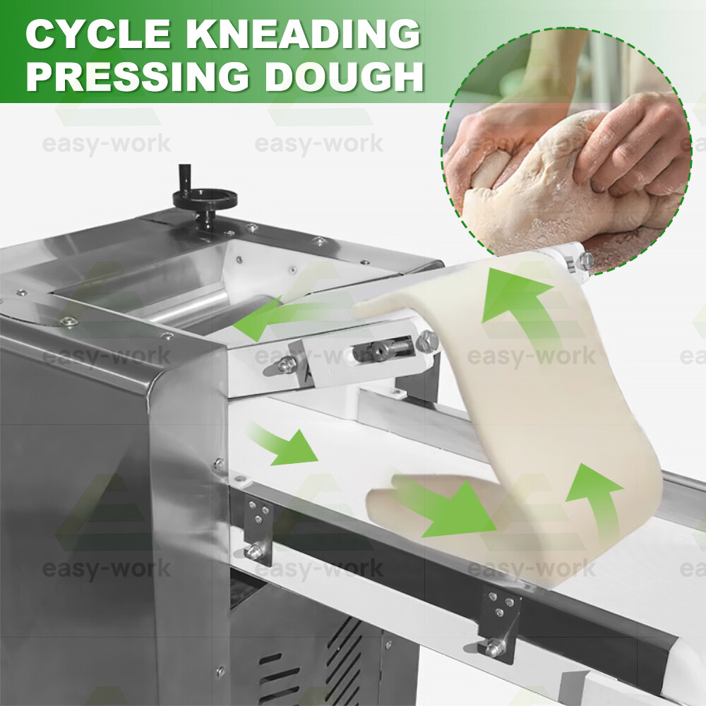 Automatic Electric Dough Sheeter Roller Pressing Circulating Dough Press Machine