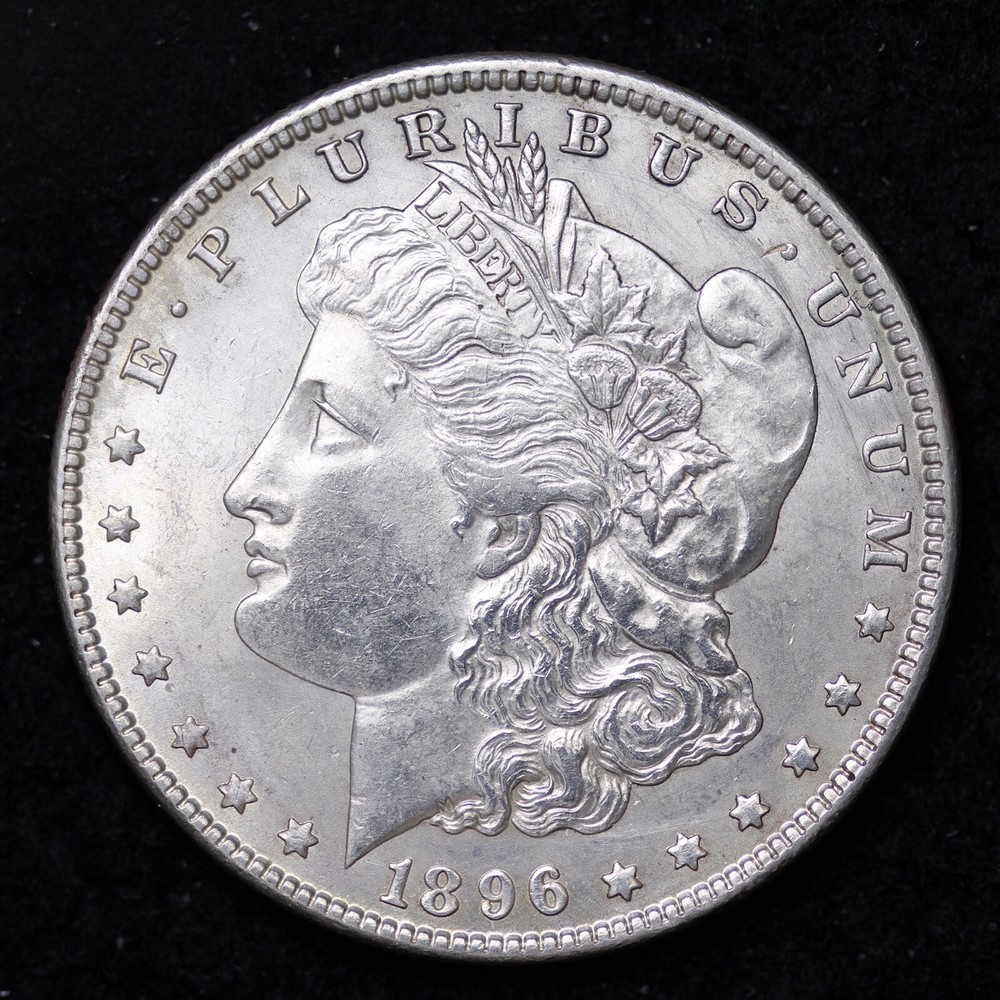 1896 Silver Morgan Dollar GEM BU B040