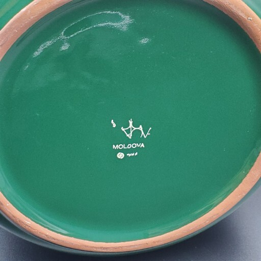 Studio Nova Moldova Green Pitcher 8.5"