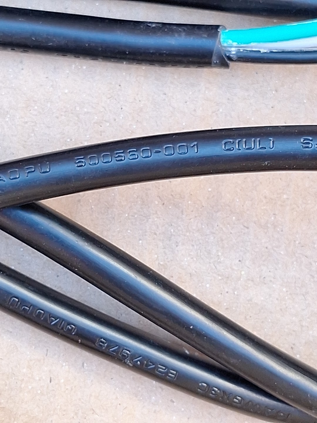 Replacement Power Tool Cord 9 Ft 14/3 14 Gauge 3 Wire 300 Volt SJT w/ Terminals