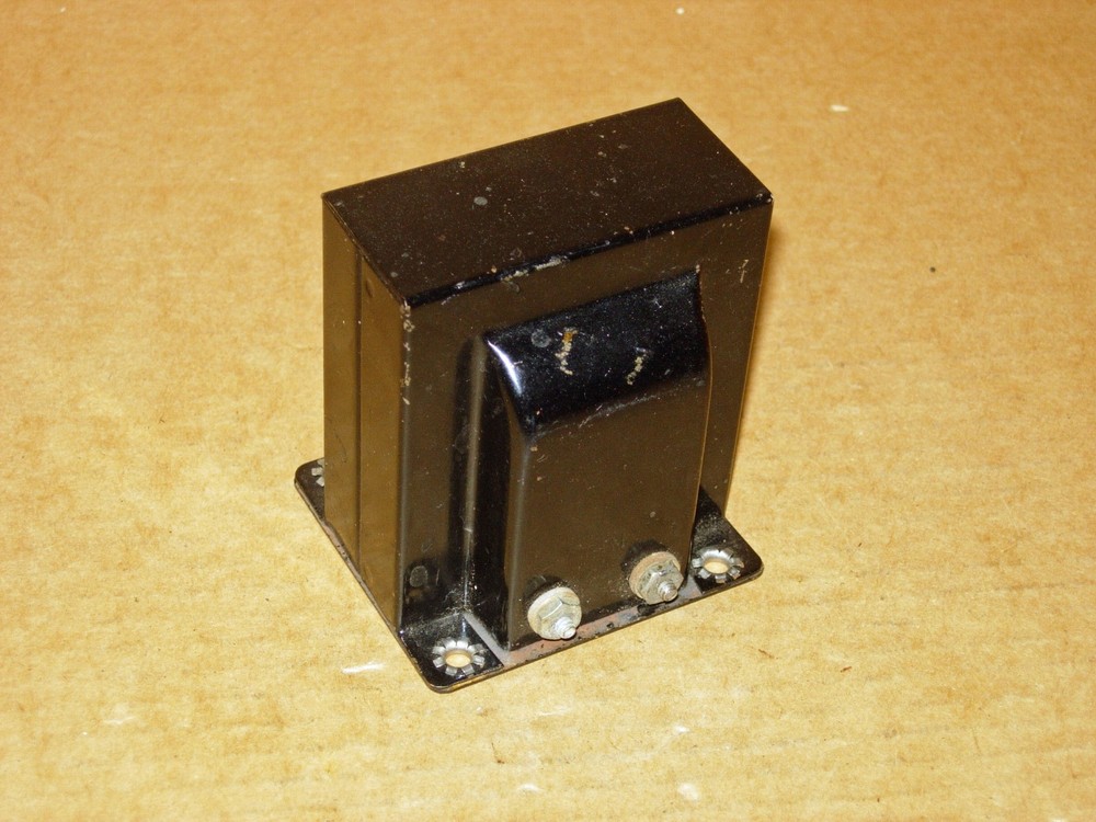 UNKNOWN MAKE AUDIO TRANSFORMER-1920s-PLATE TO PUSH-PULL GRIDS-TESTED OK