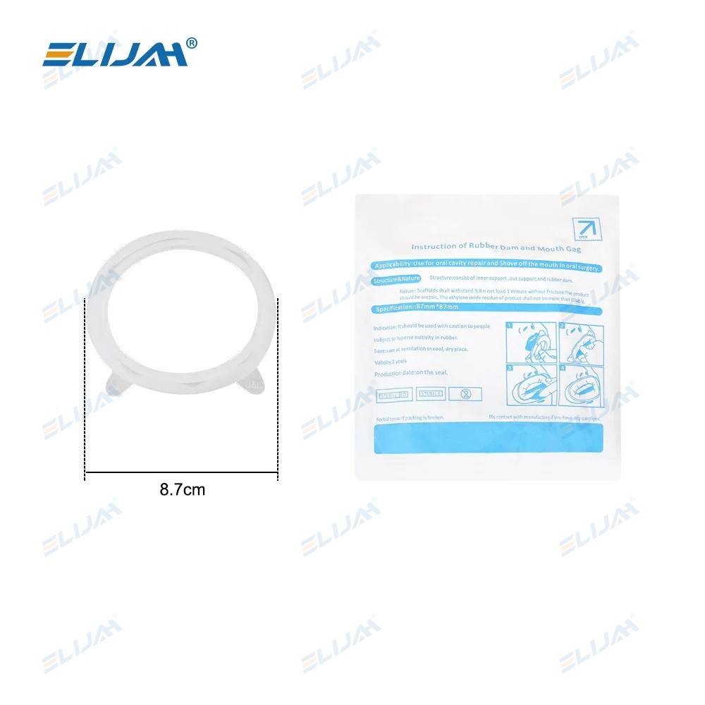 5Pcs Dental Mouth Opener Sterile Rubber Dam Cheek Retractor O Shape Disposable