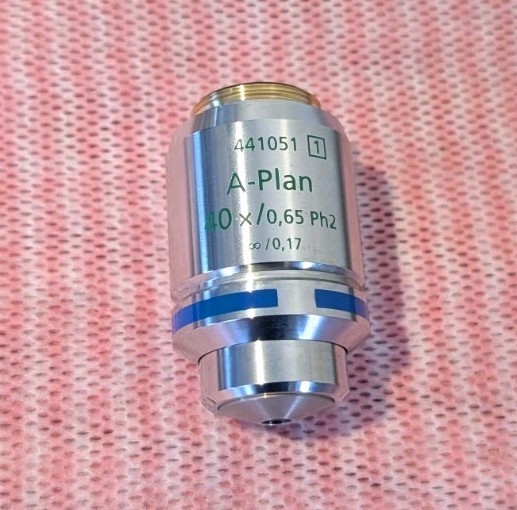 Zeiss Microscope Objective A-Plan 40x Ph2 ∞/0.17 Phase Contrast