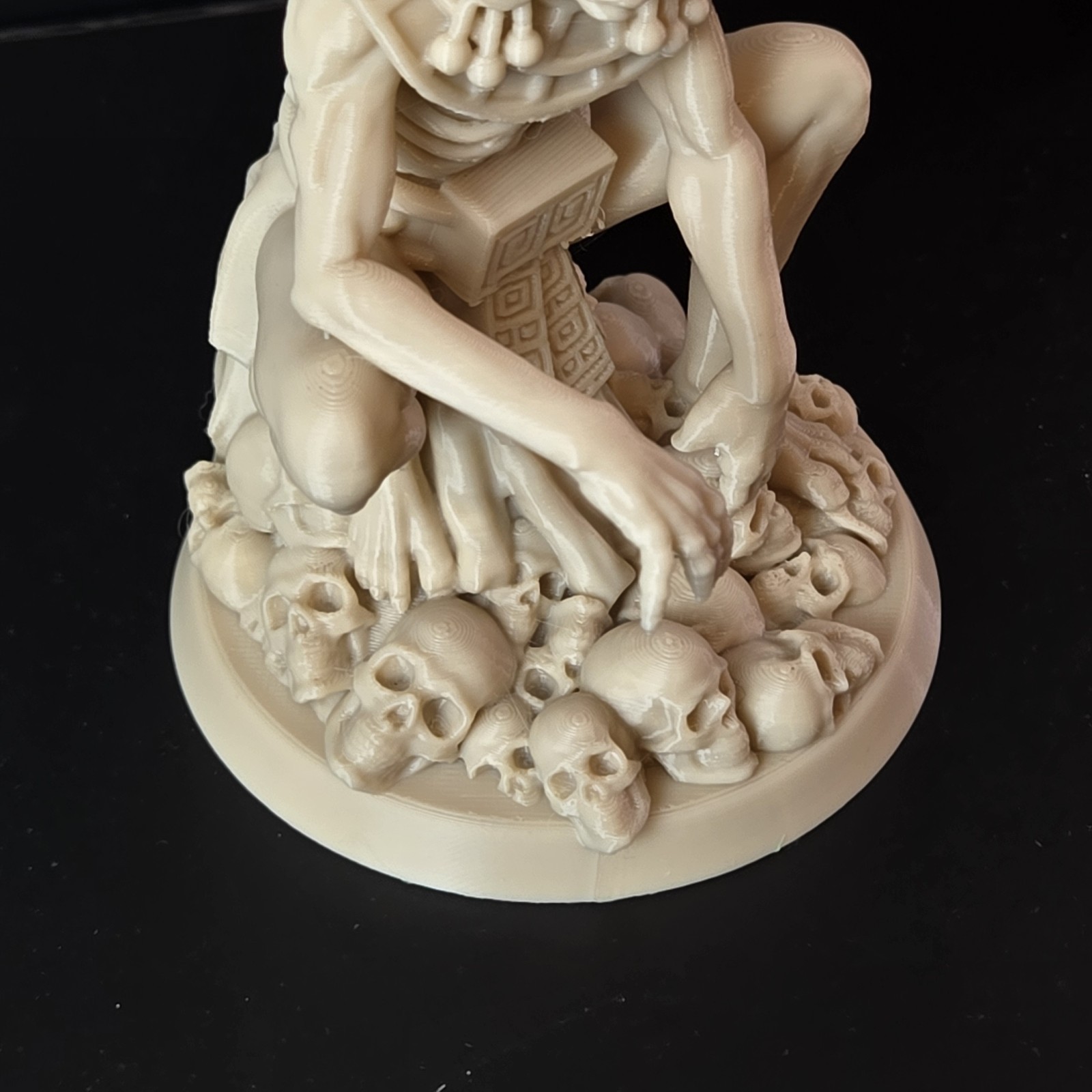 Mictlantecuhtli Aztec God of Death Statue – 3D Printed – Mayan Mythology Decor