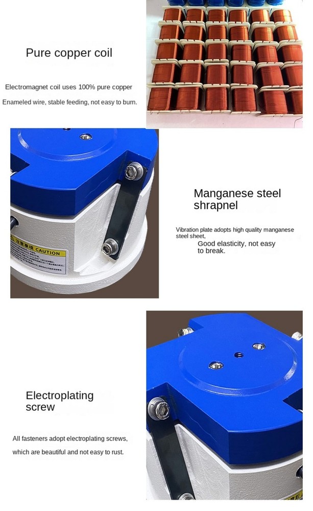 80#High Quality High Frequency Vibration Plate Base Precision Round Vibration