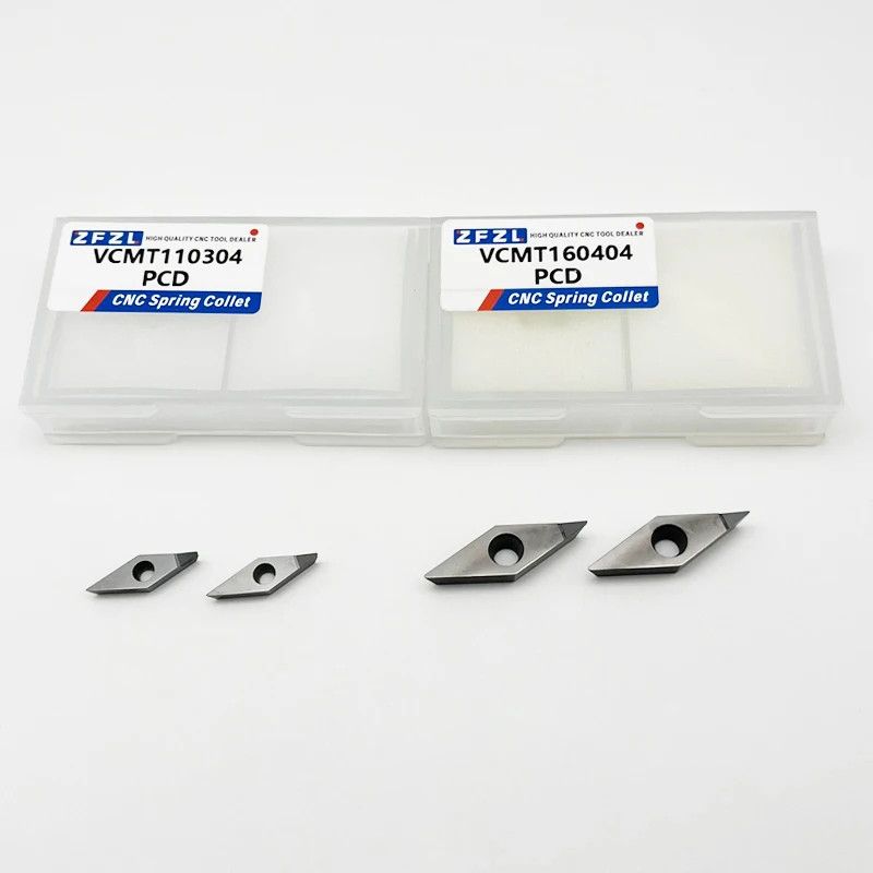 1pcs Carbide Turning Lathe Spring VCMT Precision PCD Diamond Blade Insert CNC