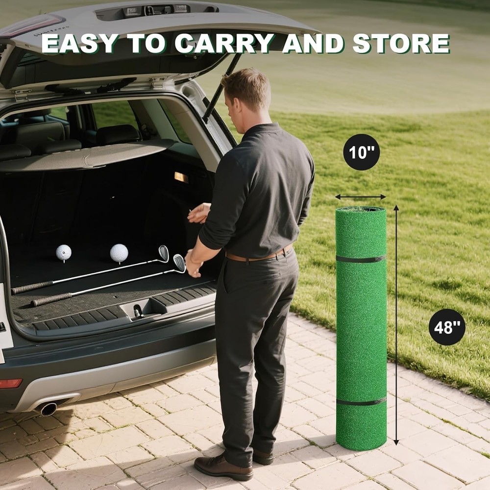 5 x 4 Golf Hitting Mat | Turf for Realistic Practice Experience