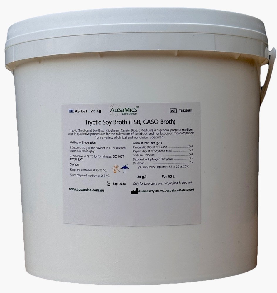Tryptic Soy Broth, TSB, CASO Broth general purpose medium