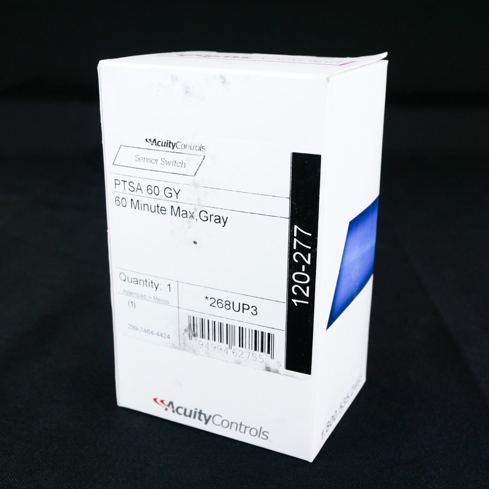 AcuityControls Sensor Switch - PTSA 60 GY - Interval Timer Switch, Plastic, Gray