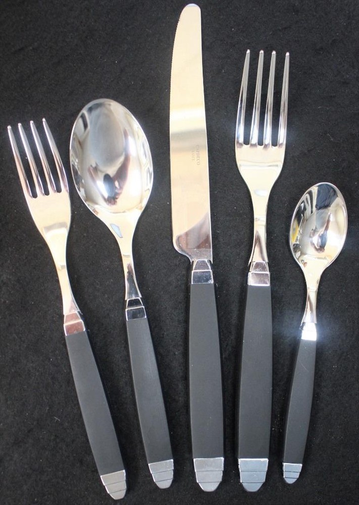 Capdeco Mercure Black Five Piece Place Setting