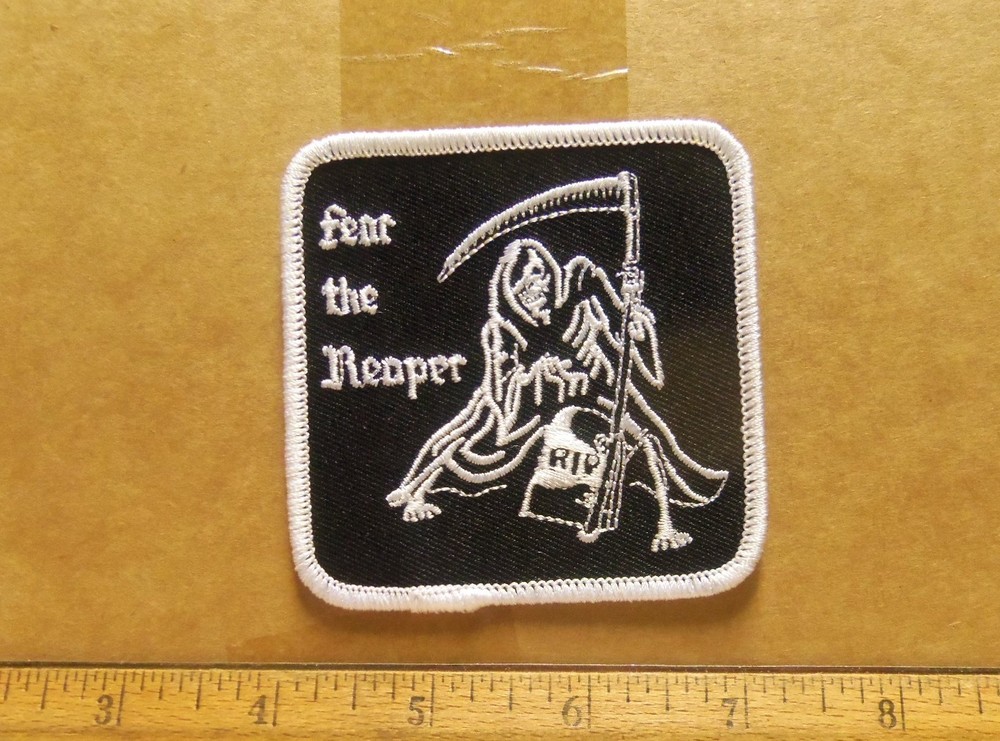 Fear the Reaper Embroidered Patch