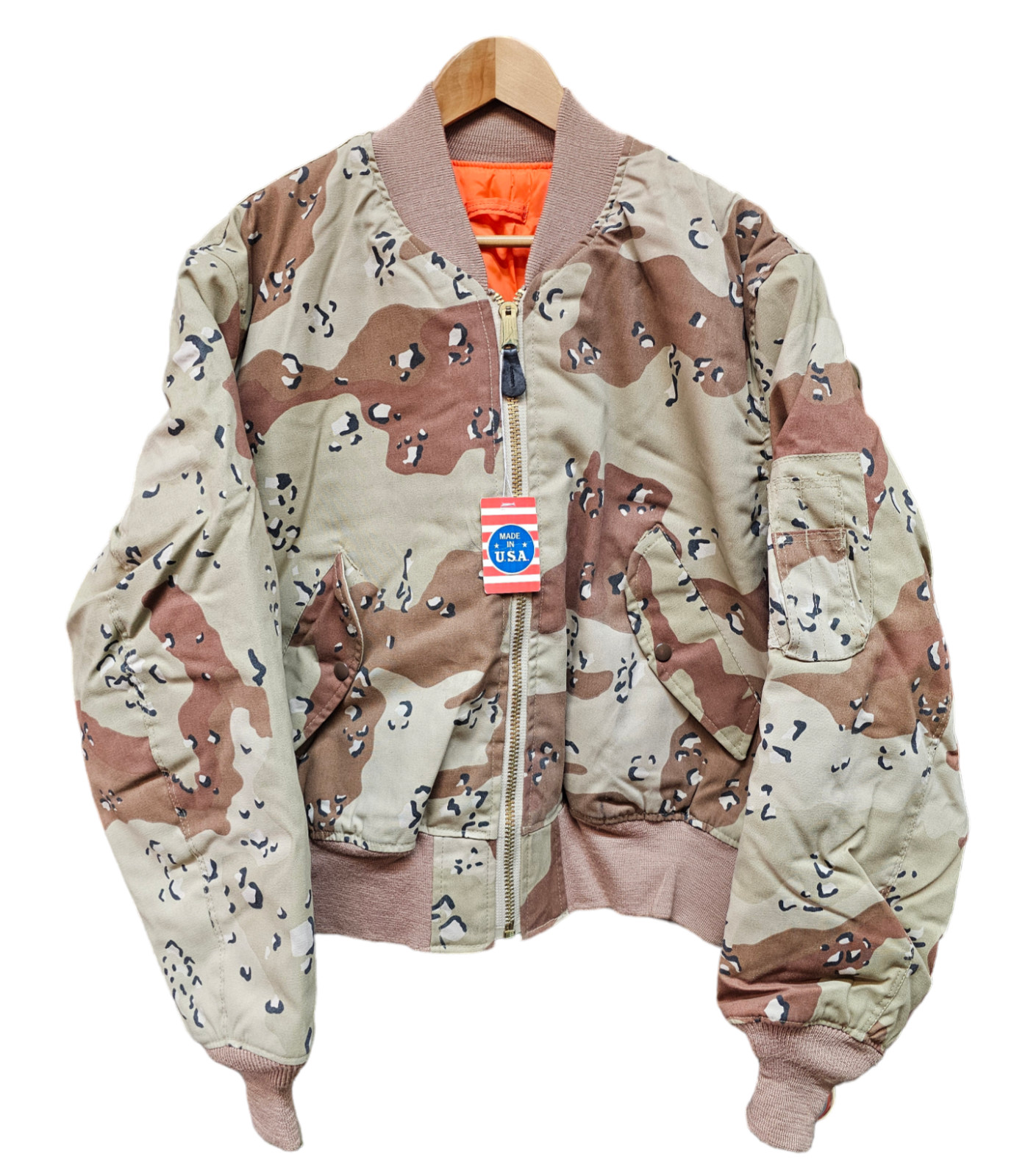 New RARE Corinth 6 Colour Desert Choc Chip Camo MA1 Flight Jacket S M L XL