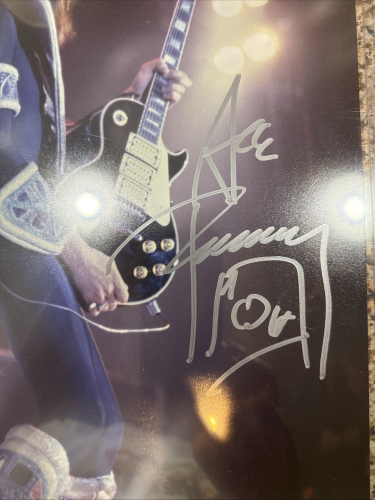 KISS Dynasty Ace Photo originally autographed by Ace Frehley KISS Mini Golf