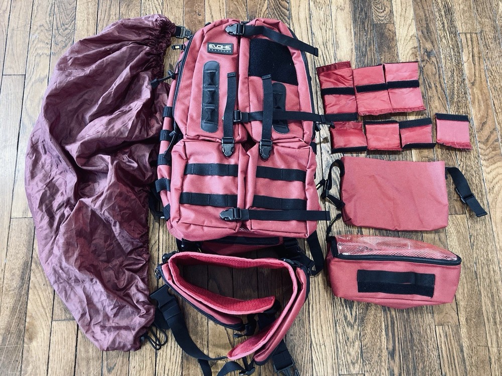 Evoke Tactical Aegis Med Pack Backpack System Red