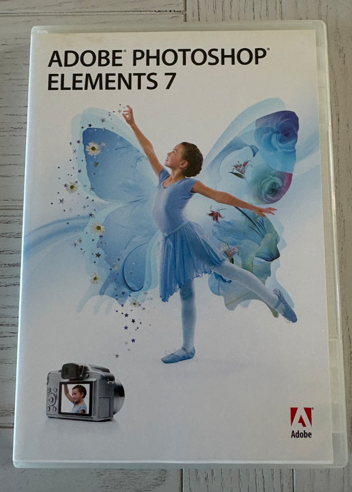 Adobe Photoshop Elements 7 Software For PC W/ Serial Number