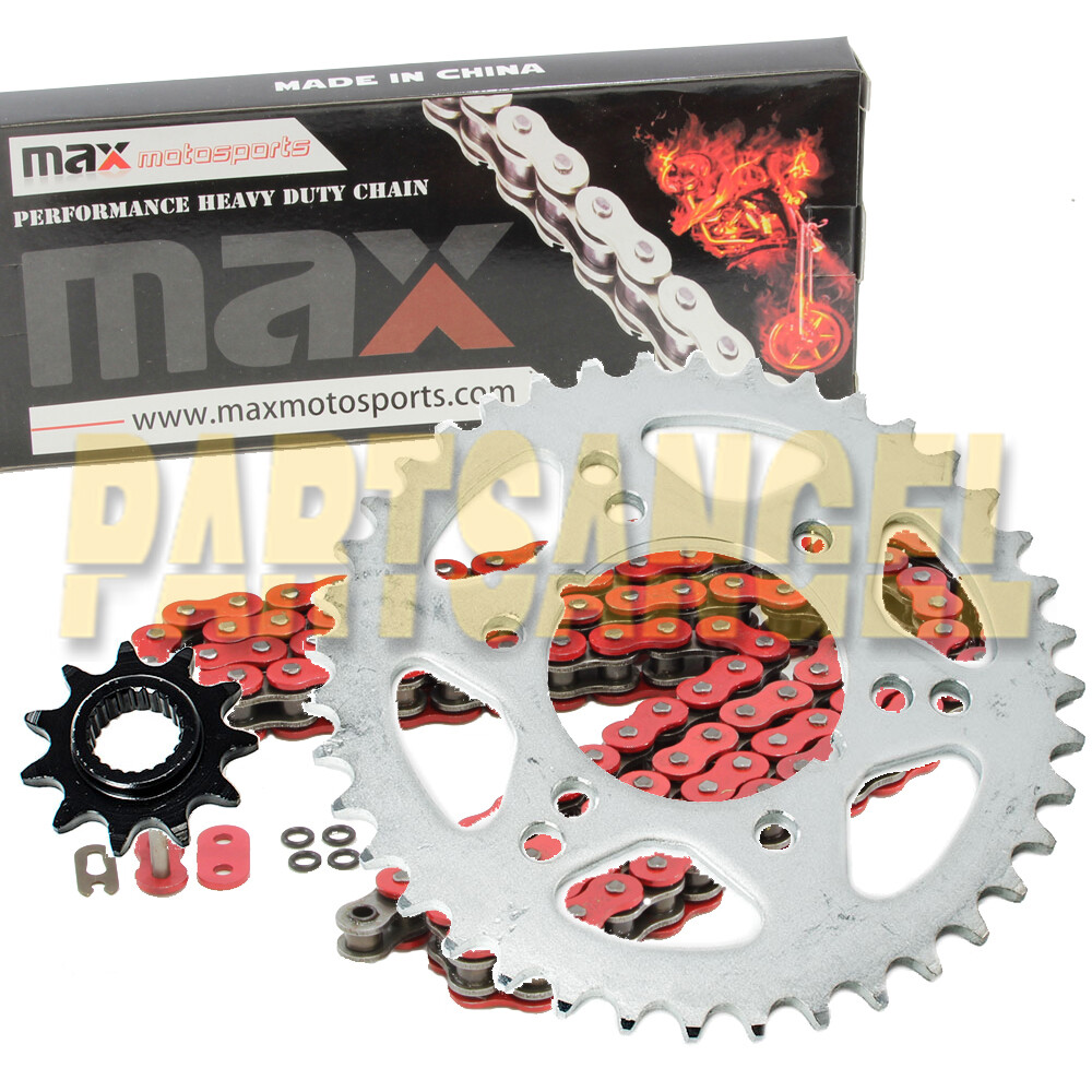 Red O-Ring Chain and Sprocket Kit 11/40 78L for 2001 2002 Polaris 325 Trail Boss