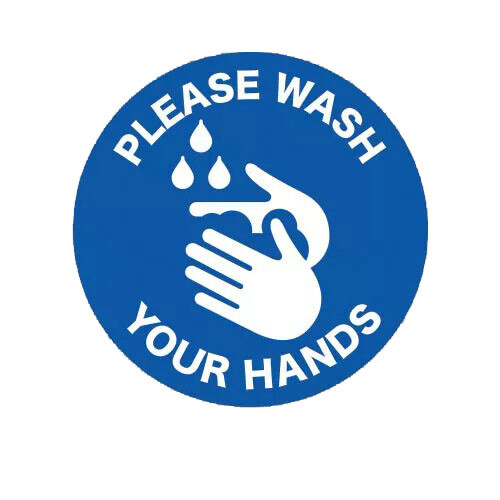 Please Wash Your Hands Sticker Decal