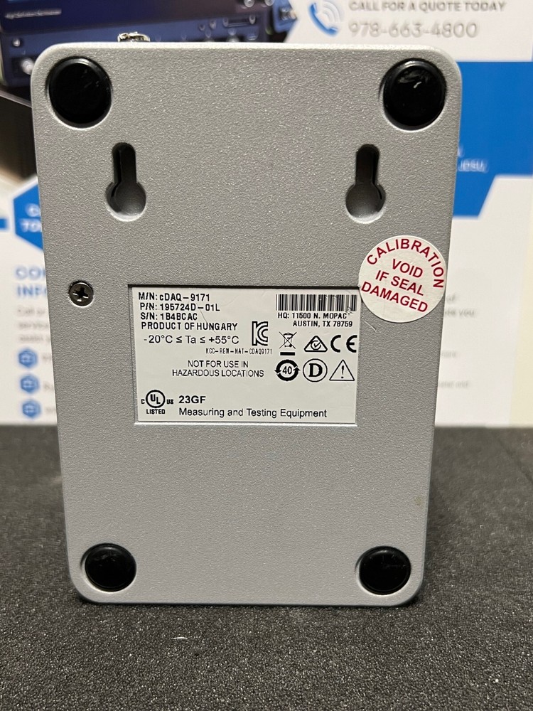 National Instruments cDAQ-9171 CompactDAQ Chassis, 195724D-01L, Nice Condition