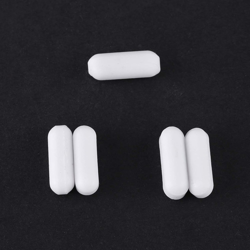 Cylindrical 5Pcs PTFE Magnetic Stirrer Bars - Versatile and Efficient Mixing
