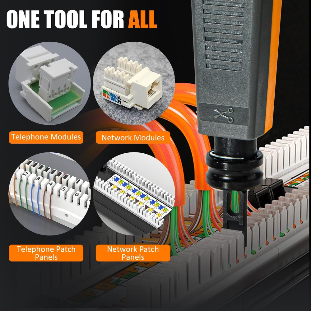 110 Punch Down Tool Smooth Cutting Durable Easy-To-Use Keystone Punch Down Tool