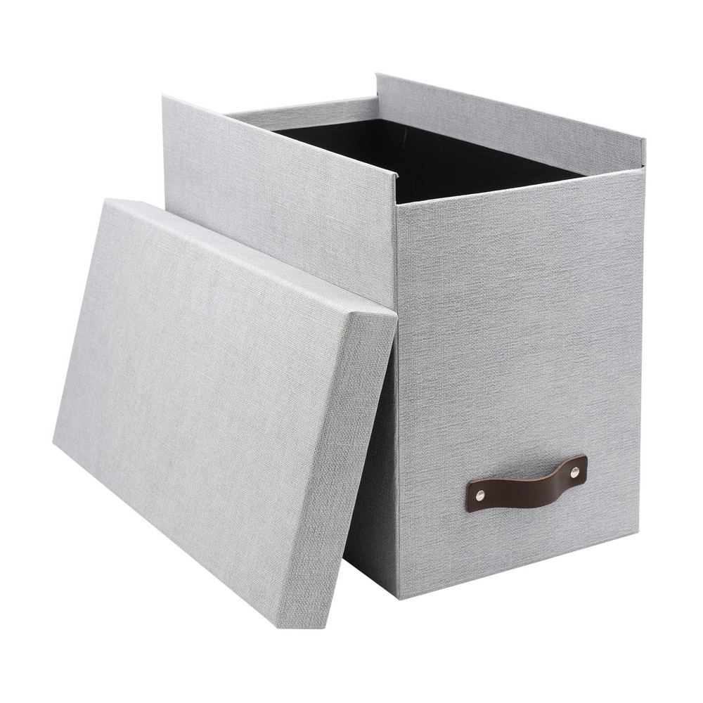 Bigso John Desktop File Box - Storage Box for Paperwork - Ash