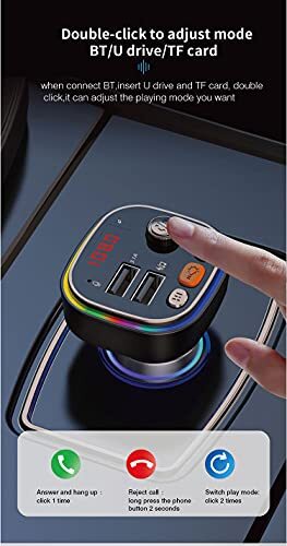 Transmisor de FM Bluetooth Para Carro Radio Auto Manos Libres Adaptador