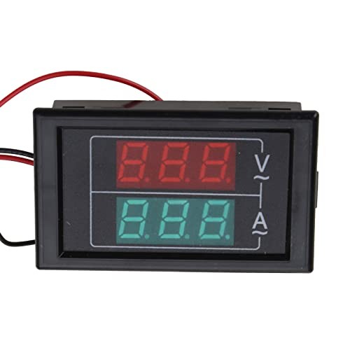 Volts Amp Meter, 500V 100A Digital Voltmeter Ammeter Panel,LED 2in1