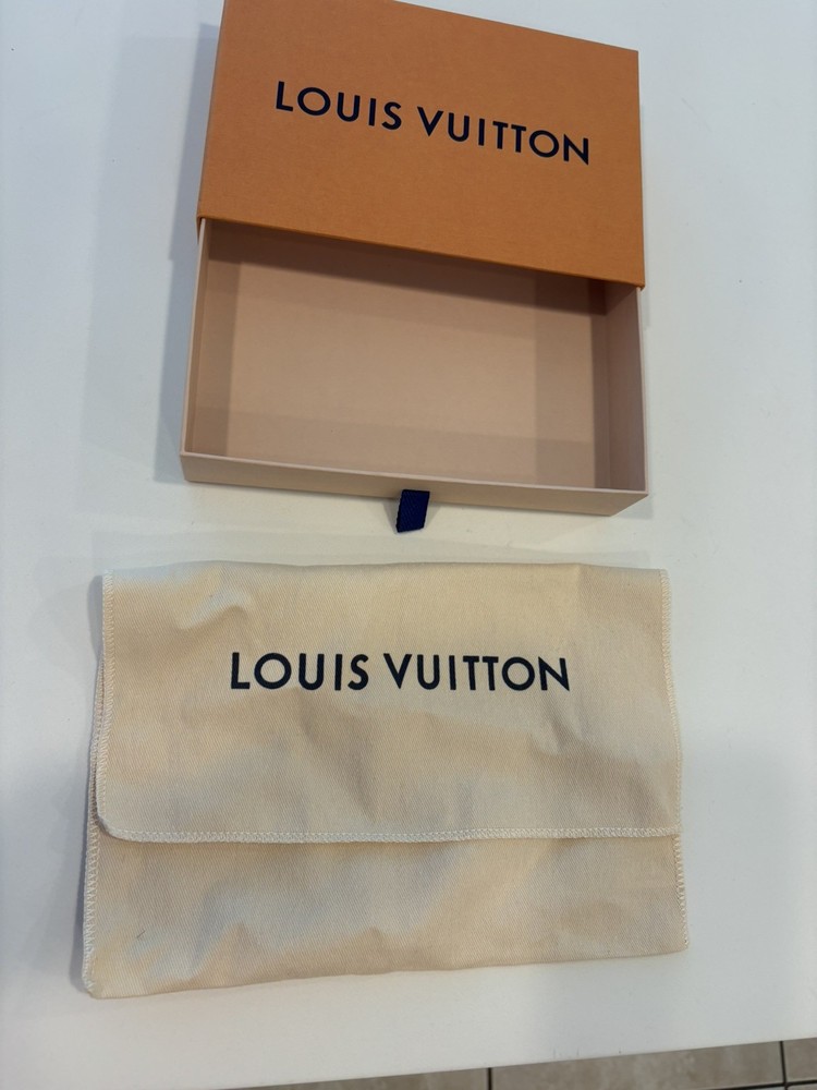 Louis Vuitton  Gift Box 8x5 & Dust Cover  Pull Drawer Authentic