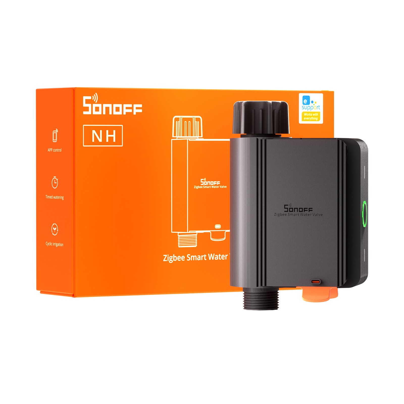 SONOFF SWV Zigbee 3.0 Smart Water Valve IP55 Sprinkler Home Automate Irrigation