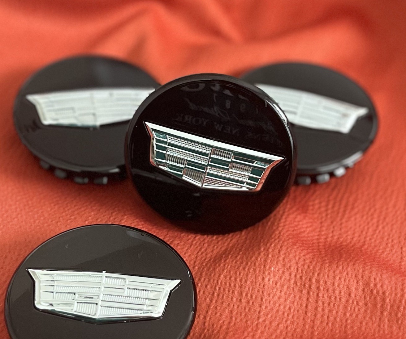 4x Fits Cadillac Black 67mm Fits ATS CTS DTS SRX STS XLR XTS Wheel Center Caps