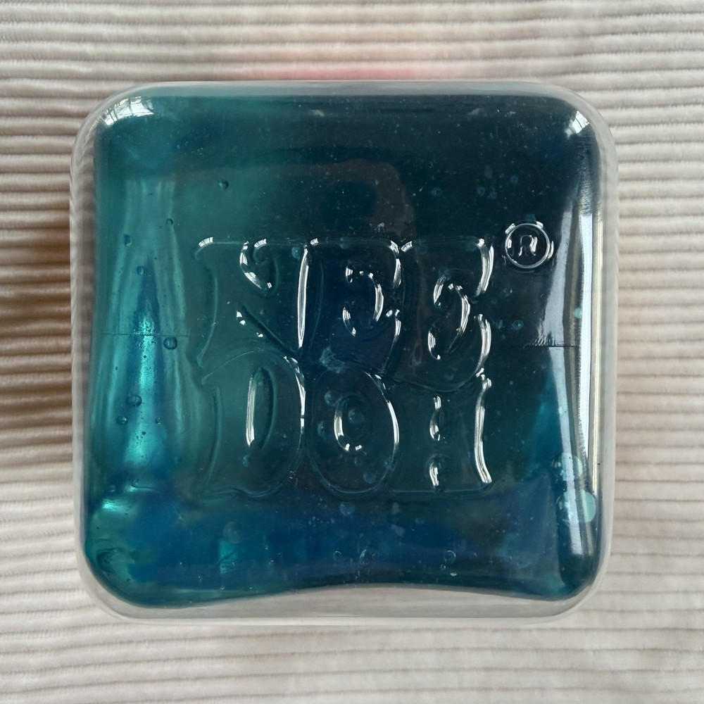 NeeDoh Nice Berg Blue XL Giant Nee Doh Niceberg Solid Squish Cube Ice Block