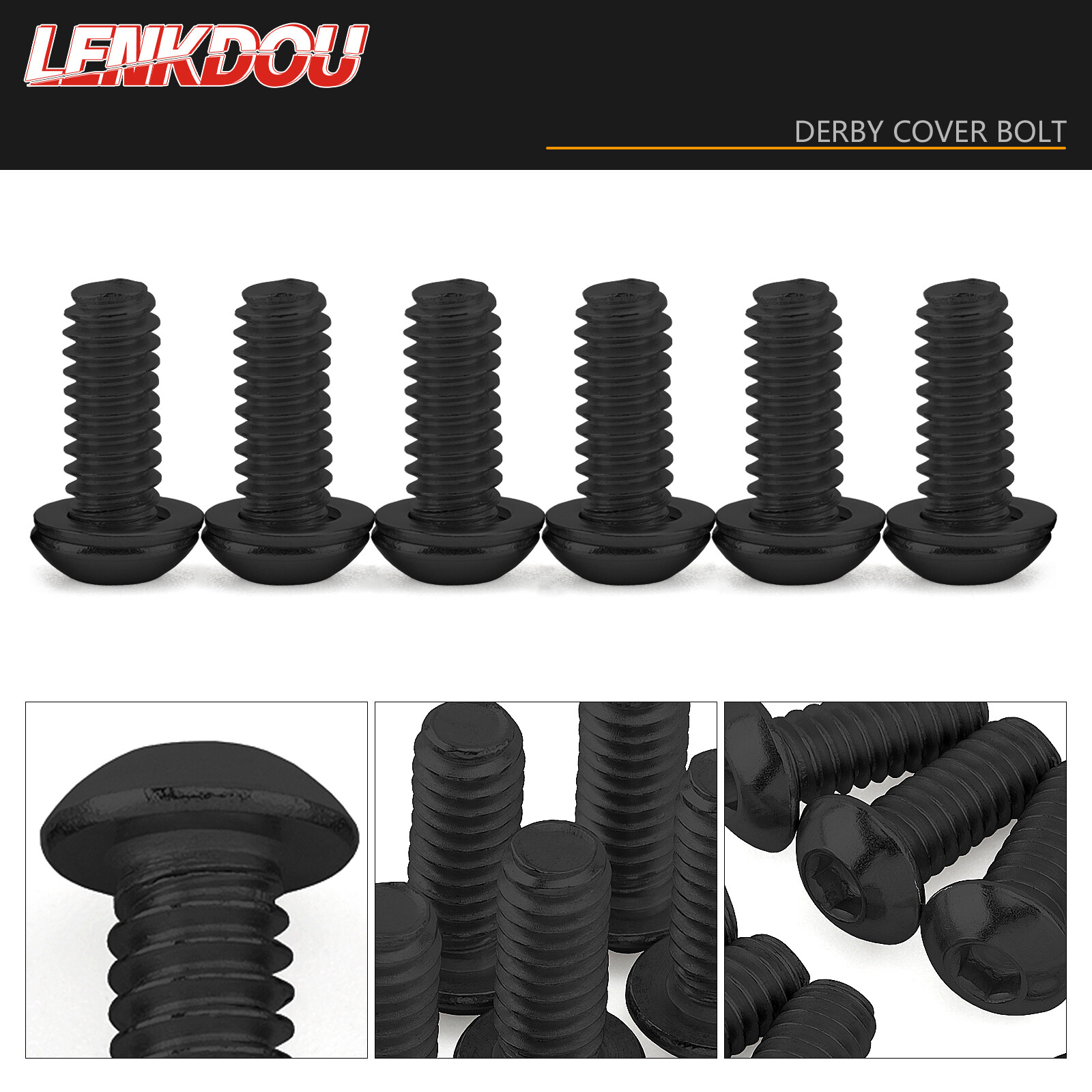 Stainless Derby Cover Screw Bolt + Washers Kit For Harley Touring Dyna 1999-2024