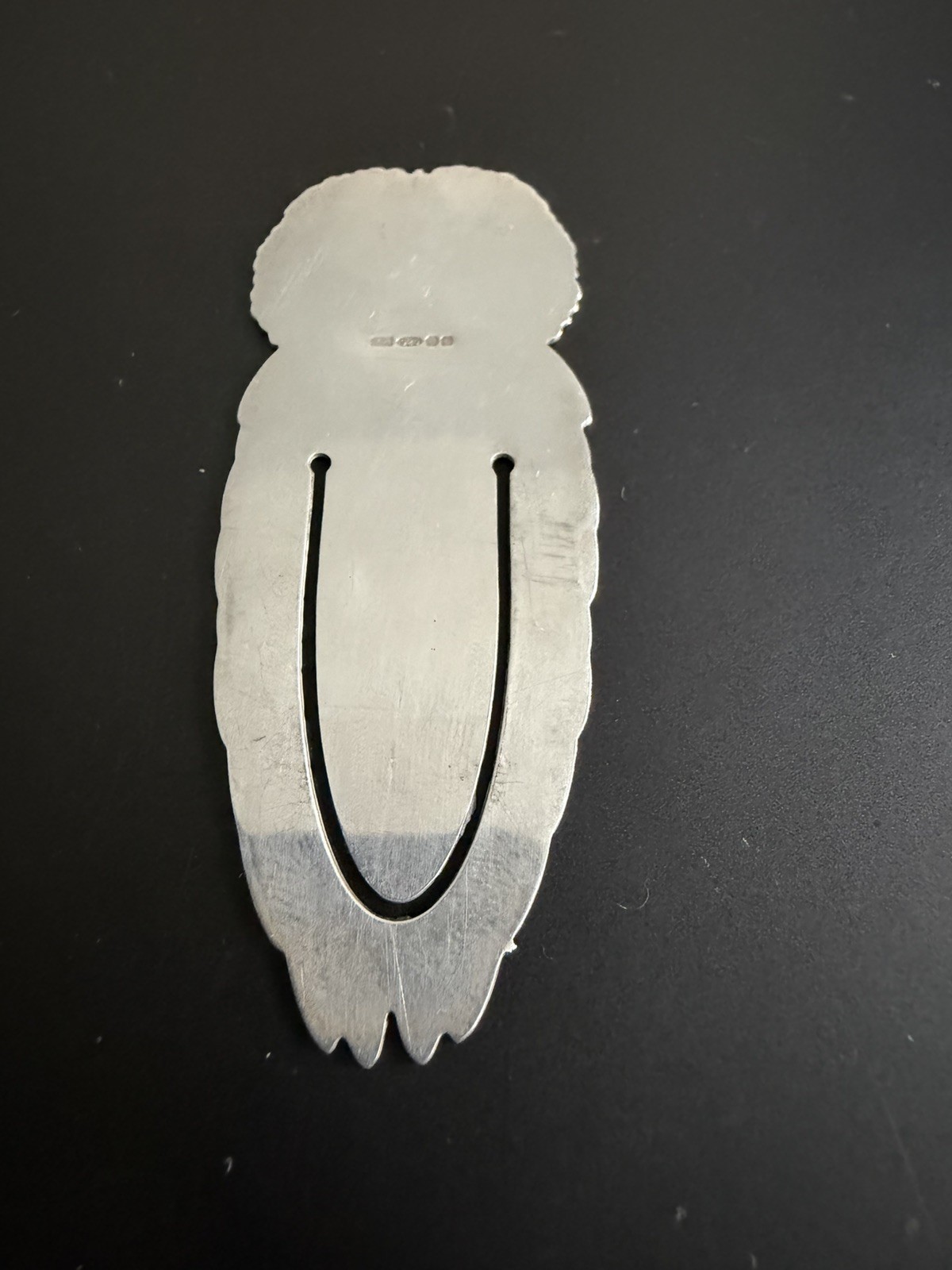 Vintage Solid Silver Owl Bookmark M Kamin & Co 2001