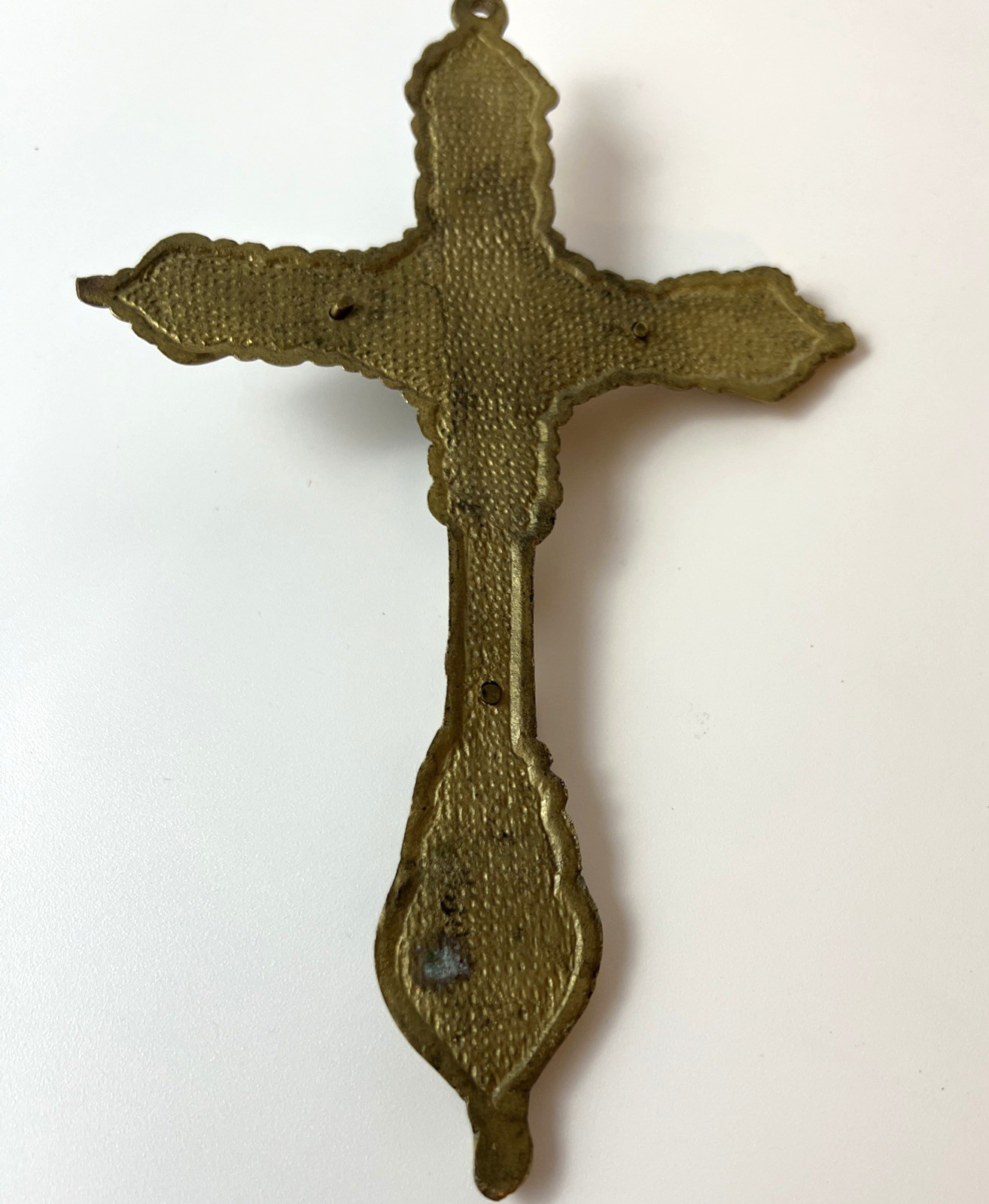 Vintage Ornate Brass Crucifix Wall Hanging Cross Catholic Religious Jesus