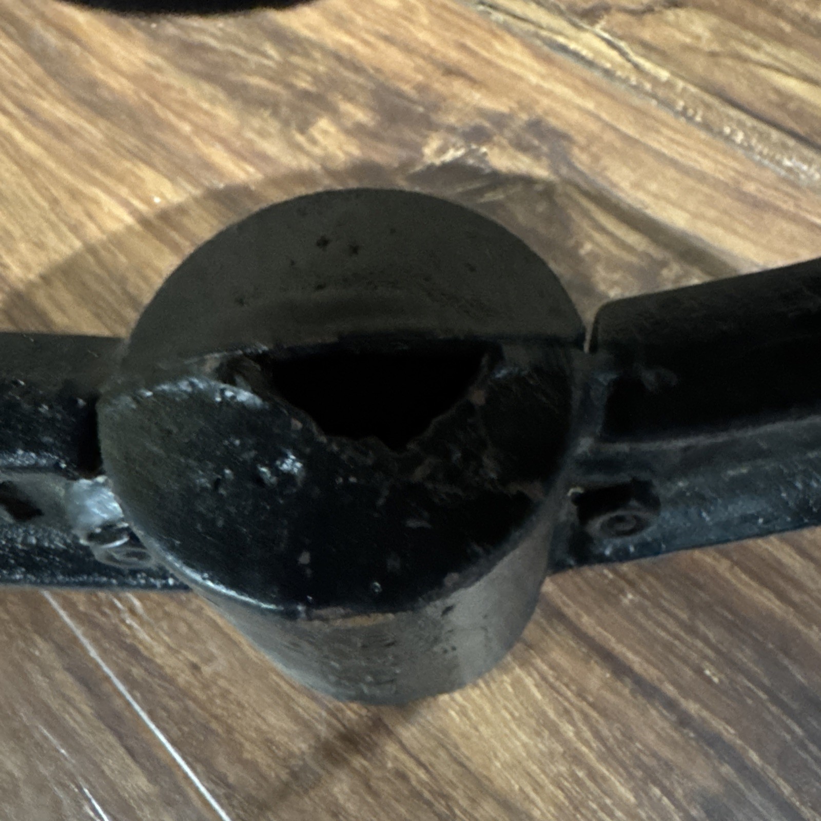 Antique Cast Iron USA Farm School Dinner Church Bell With Yoke 8.5” inches